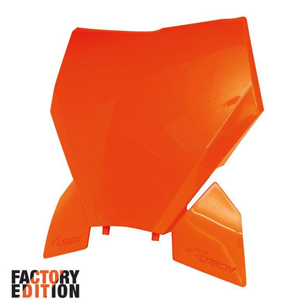 Factory Front Number Plate Neon Orange Replica Ktm - Grafite Offroad