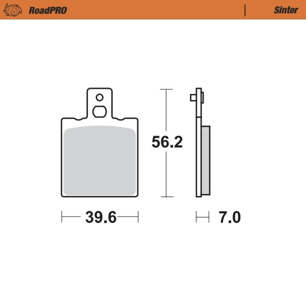 Brake Pads Roadpro Sinter - Rear - Grafite Offroad