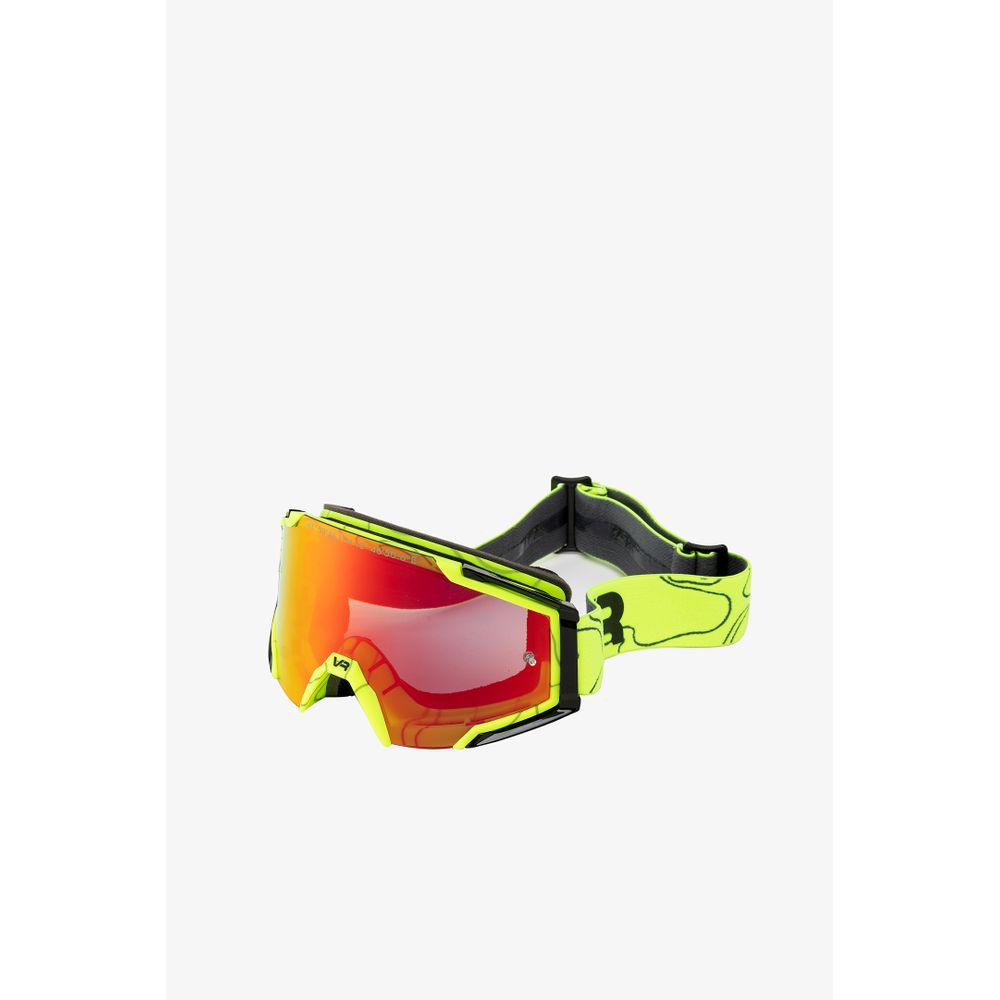 Vr46 Mx Racing Goggle Neon Yellow - Grafite Offroad