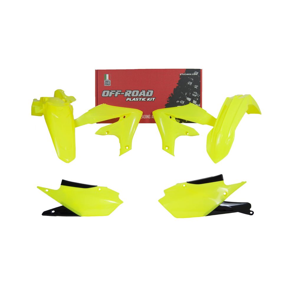 Plastics Kit 4 Pcs Neon Yellow Replica Yamaha - Grafite Offroad