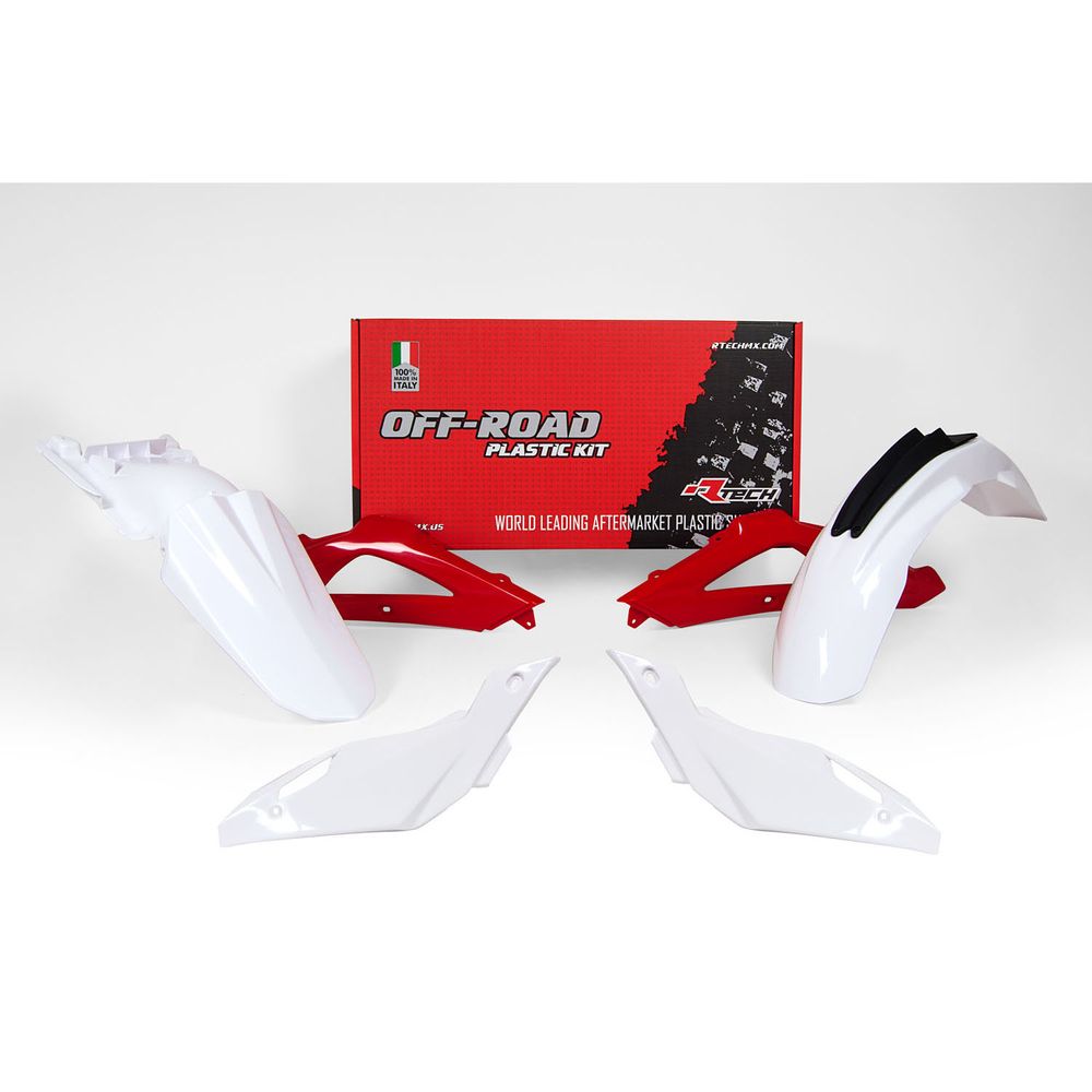 Plastics Kit 5 Pcs White-red Replica Husqvarna - Grafite Offroad