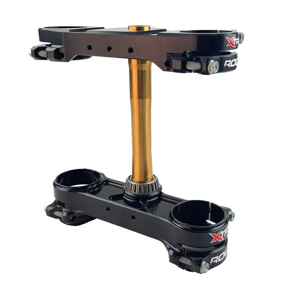 Xtrig Triple Clamp Rocs-tech Fixed Off-set 22mm Ktm Sx Sx-f 23-...husqvarna Tc Fc Black - Grafite Offroad