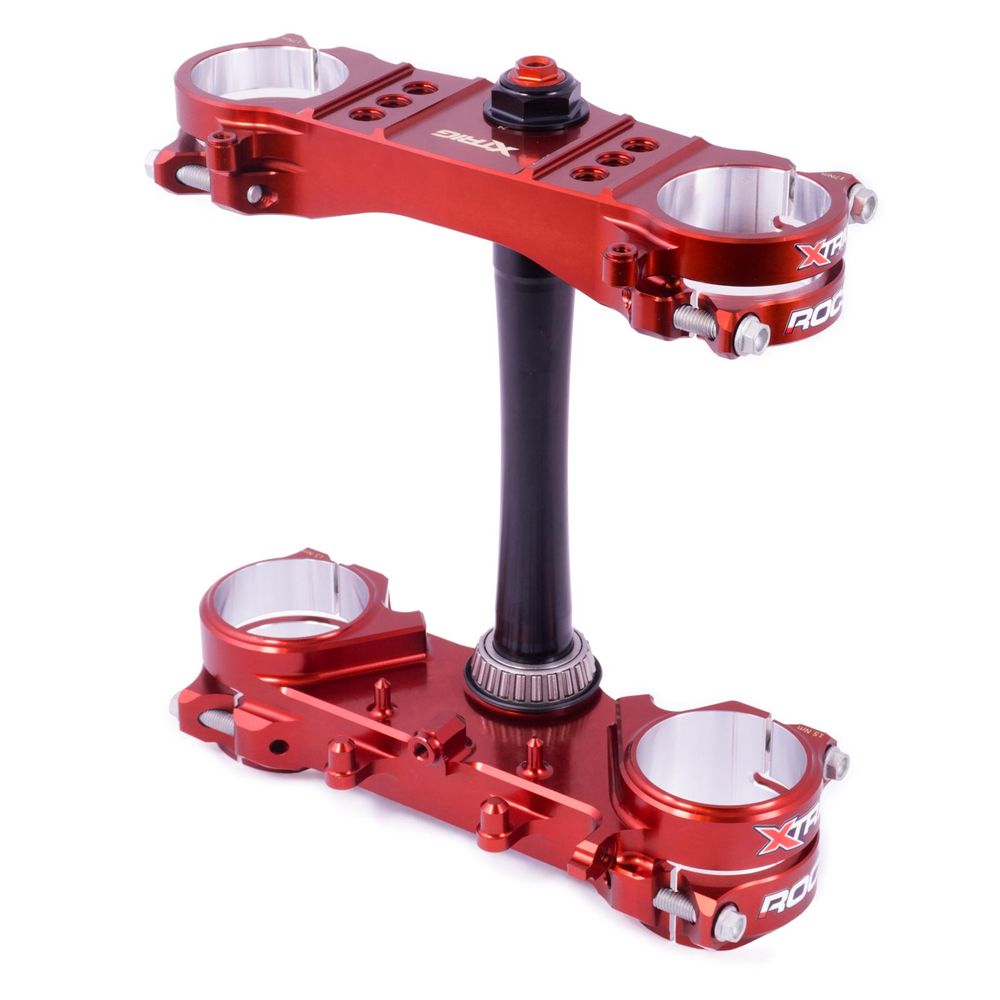 Triple Clamp Xtrig Rocs M12 Upper-lower Axle Bushing Honda Crf 450 Crf 250 Offset 20-22 - Grafite Offroad