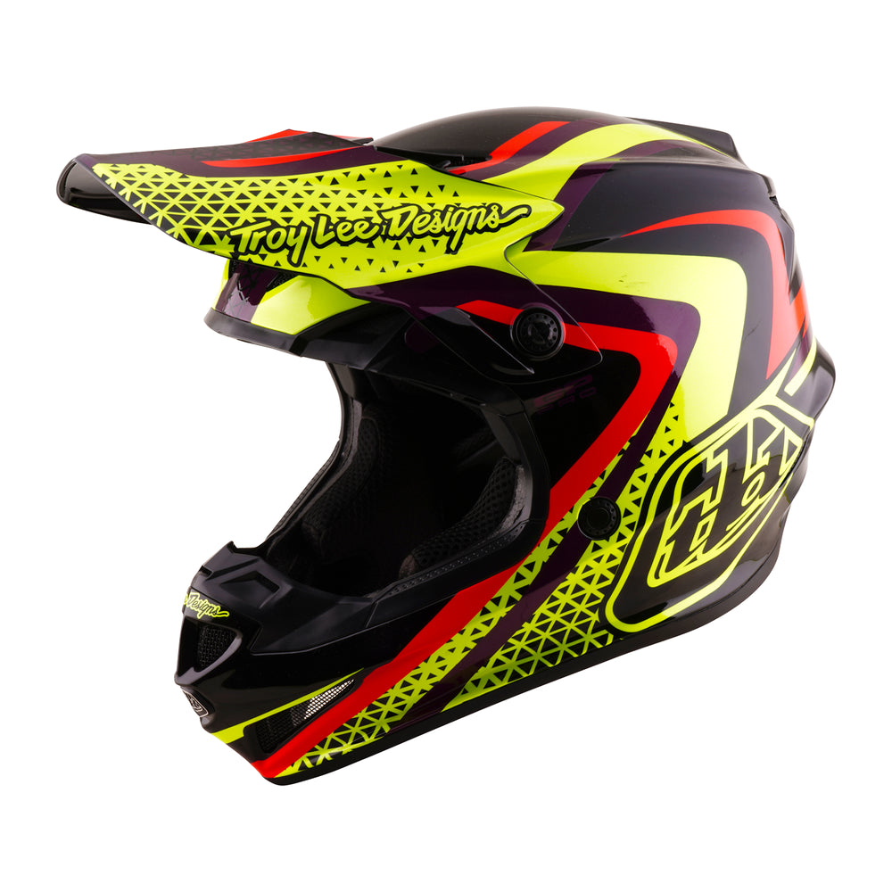 Helmet Junior GP Pro - Pulse - Black / Yellow fluo - L Troy Lee Designs - Grafite Offroad