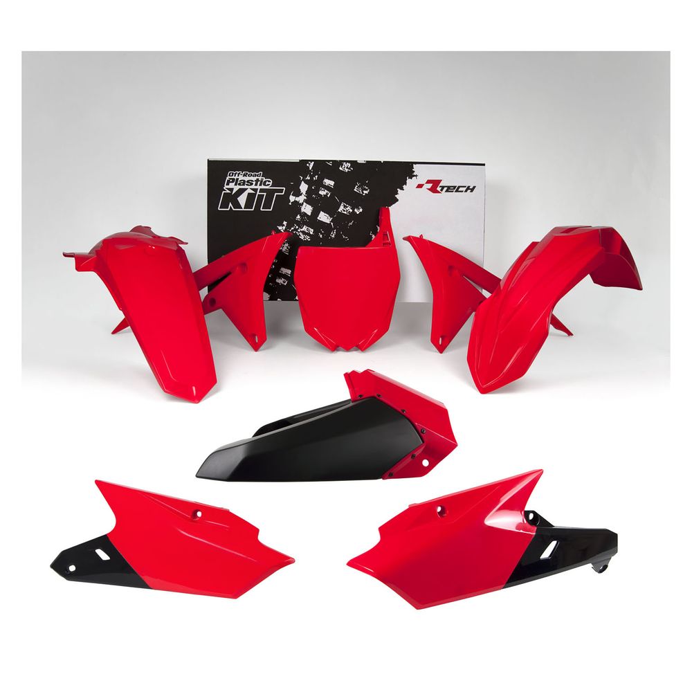 Plastics Kit 6 Pcs Crf Red-black Replica Yamaha - Grafite Offroad