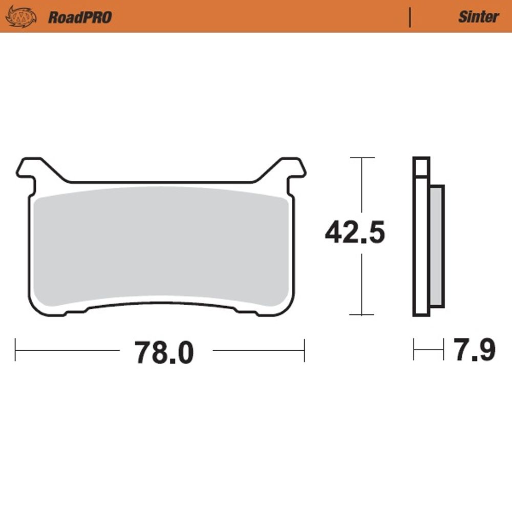 Brake Pads Roadpro Sinter - Front - Grafite Offroad