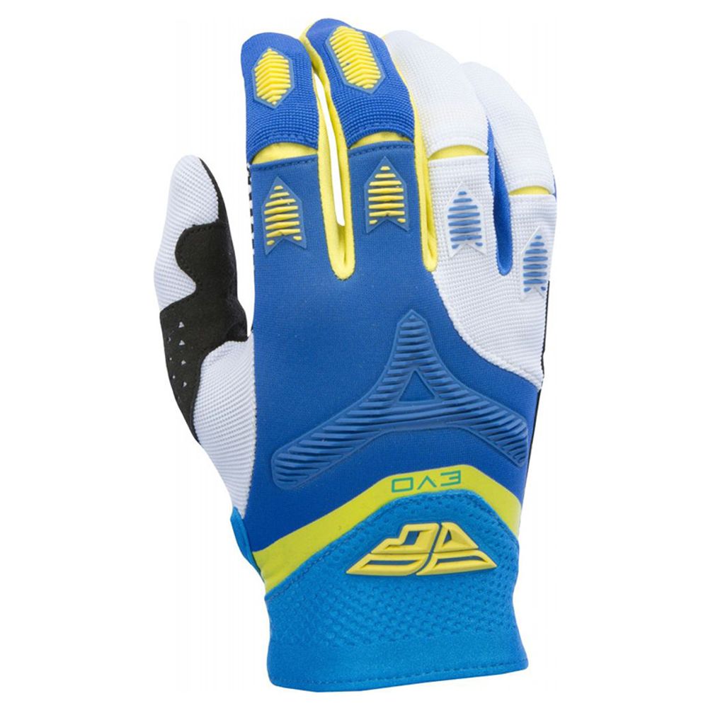 Fly Evo Glove Blu/ylw/wht Sz 8 Sm - Grafite Offroad
