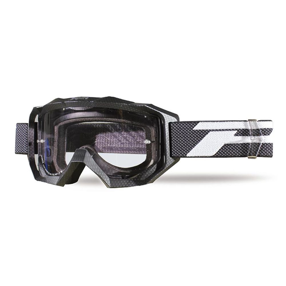 Progrip Goggle 3200tr - Trasparent Lens - Carbonio - Grafite Offroad