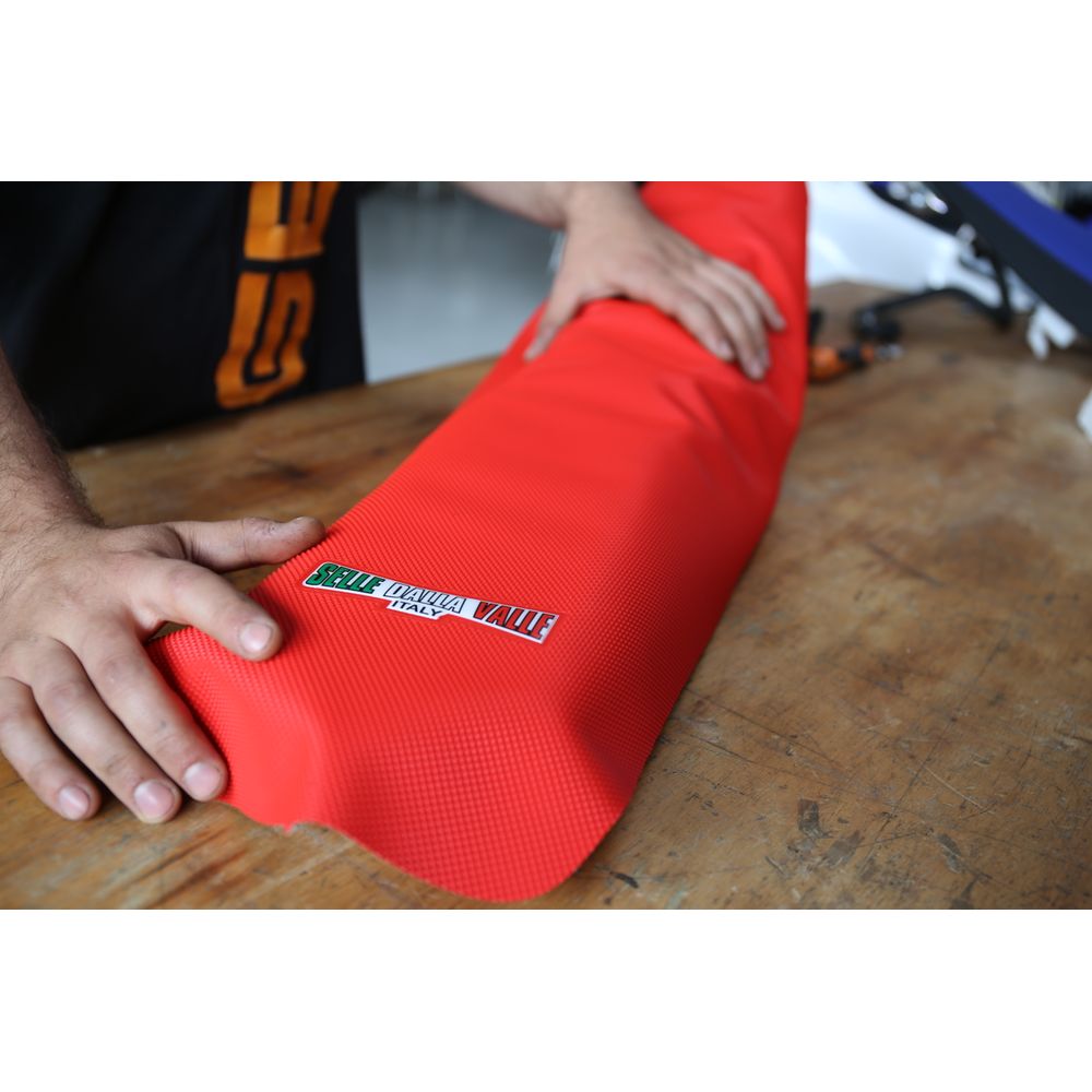 Seat Cover | Selle Della Valle | Racing Red - Grafite Offroad