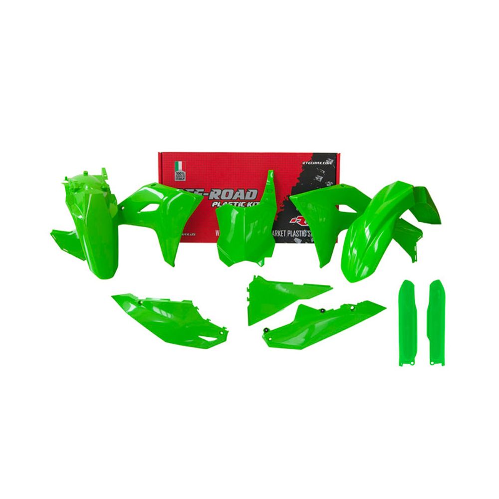 Kit Plastiche 6 Pezzi Kawasaki Replica (Con Parasteli) Verde