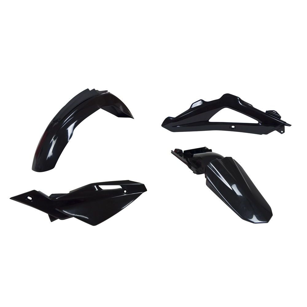 Plastics Kit 4 Pcs Replica Husqvarna Black - Grafite Offroad