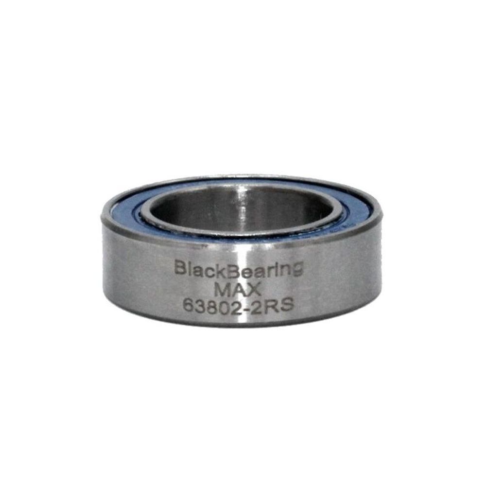 UB-63802-MAX - STANDARD BEARING MEASURE - singola file di sfere (15 x 24 x 7 mm) -- COD. ( 63802-2RS MAX - 15 24 7 - 15247 - 15x24x7 ) - Grafite Offroad