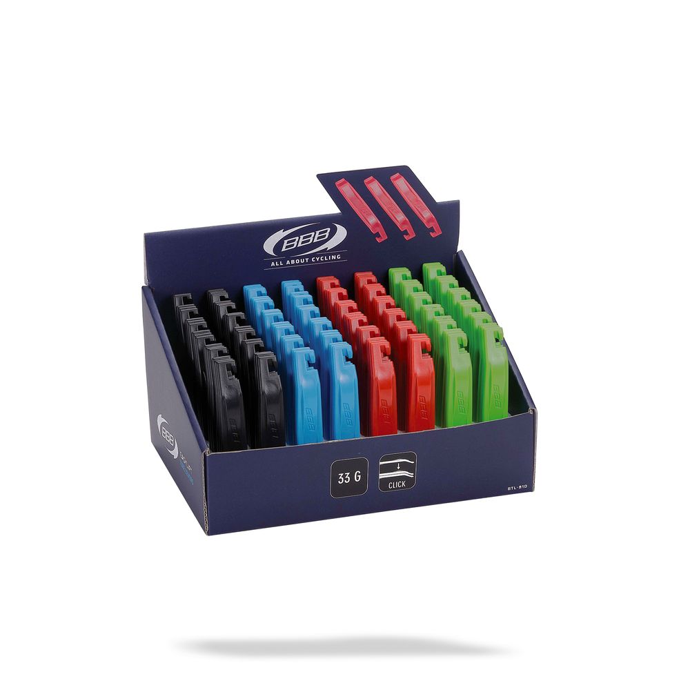 Box Tyre Levers Easylift | 48 Pcs X 3 Levers | Black-blue-red-green - Grafite Offroad