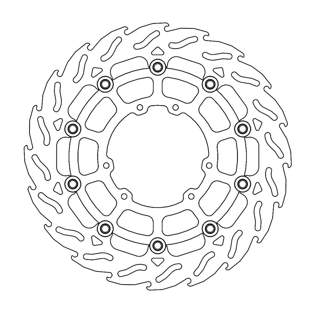Brake Disc Supermoto Flame Racing - Front - &Oslash;300mm - Honda - Grafite Offroad
