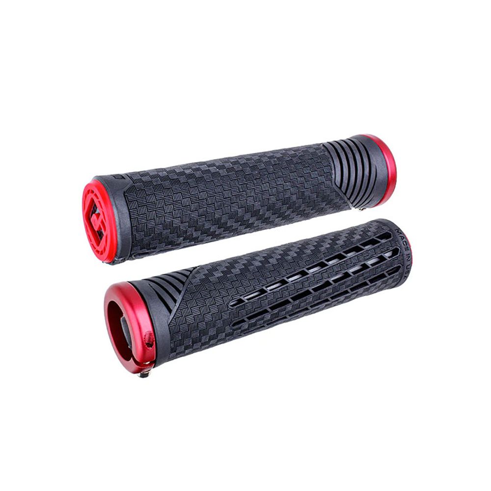 Manopole Mtb Lock-On Cf V2.1 135Mm | Nero-Rosso