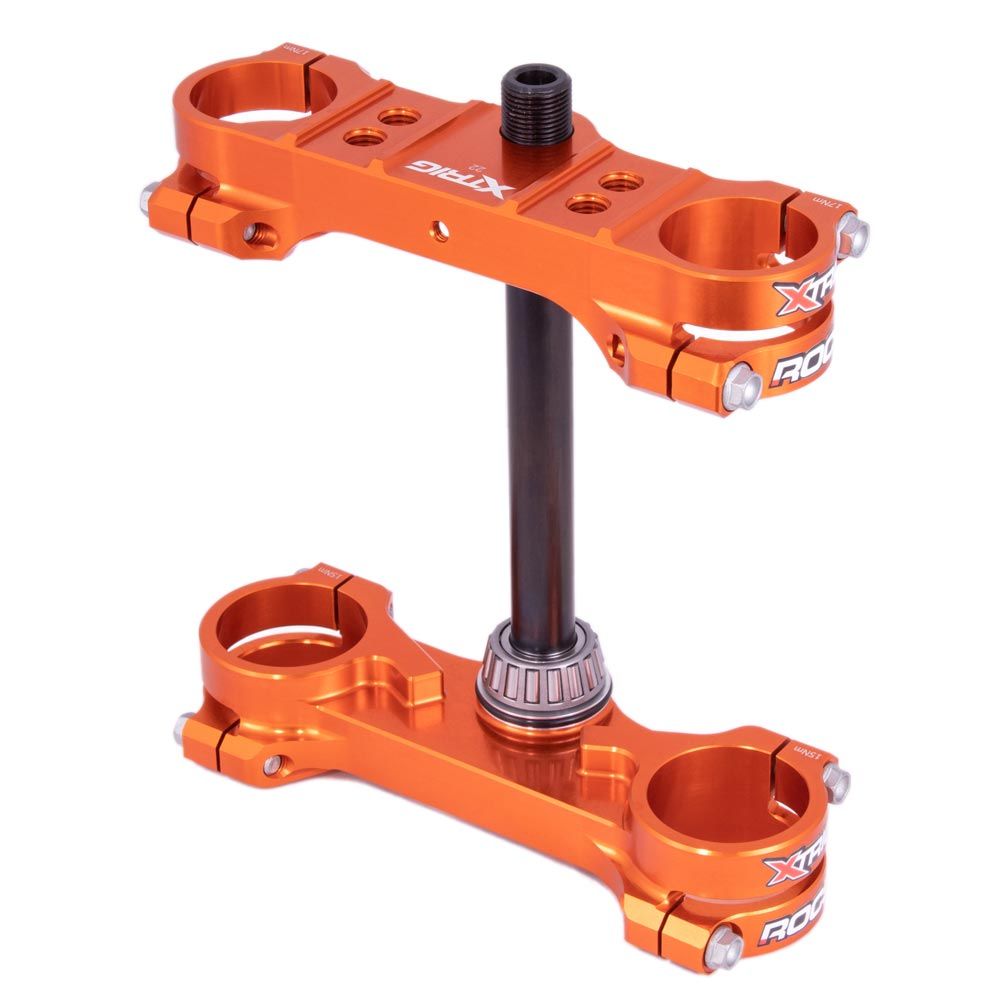 Triple Clamp Rocs-tech Off-set Fisso 22 Mm Ktm Sx65 Orange - Grafite Offroad