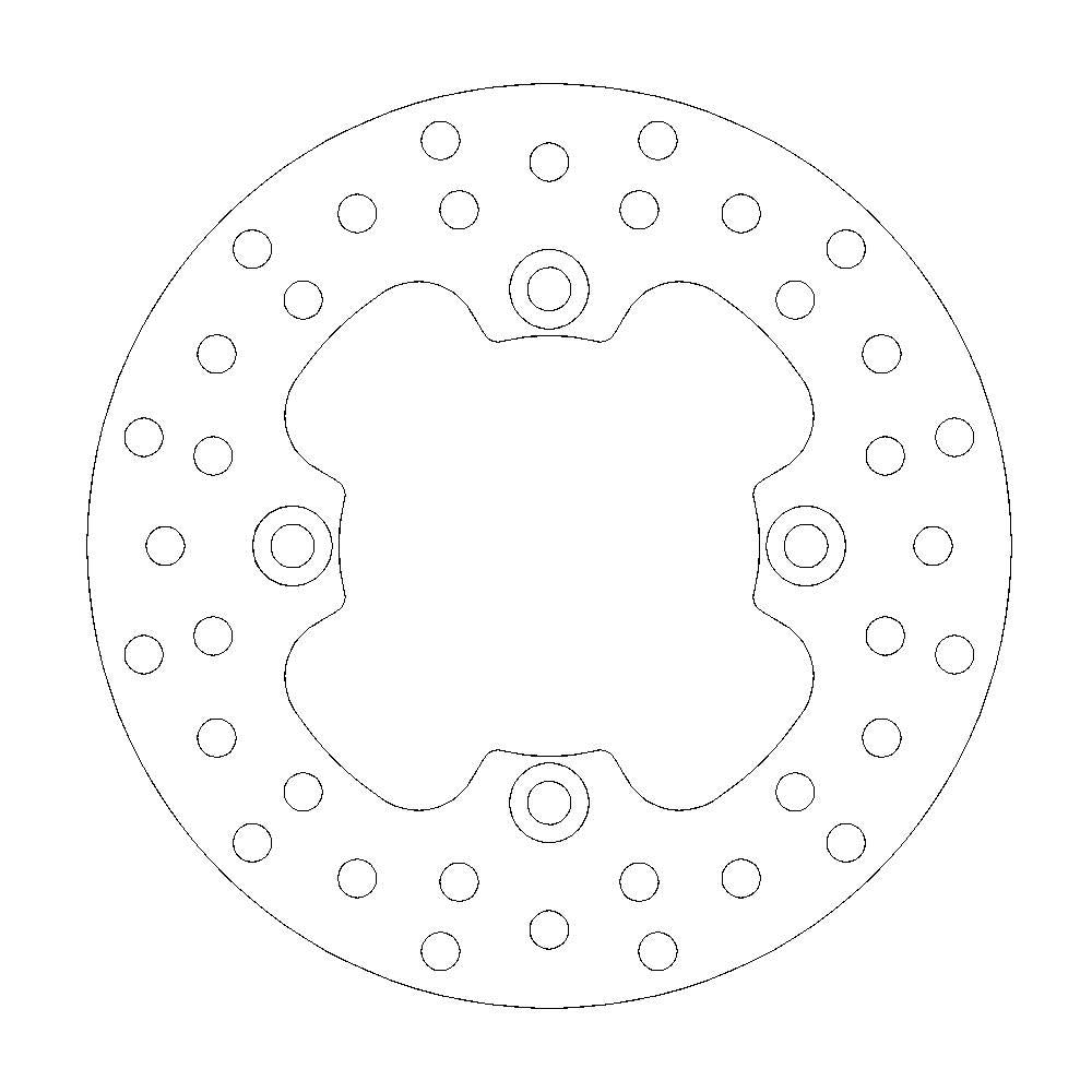 Brake Disc Atv Halo - Front/rear - Bombardier/can-am: Renegade, Outlander - Grafite Offroad