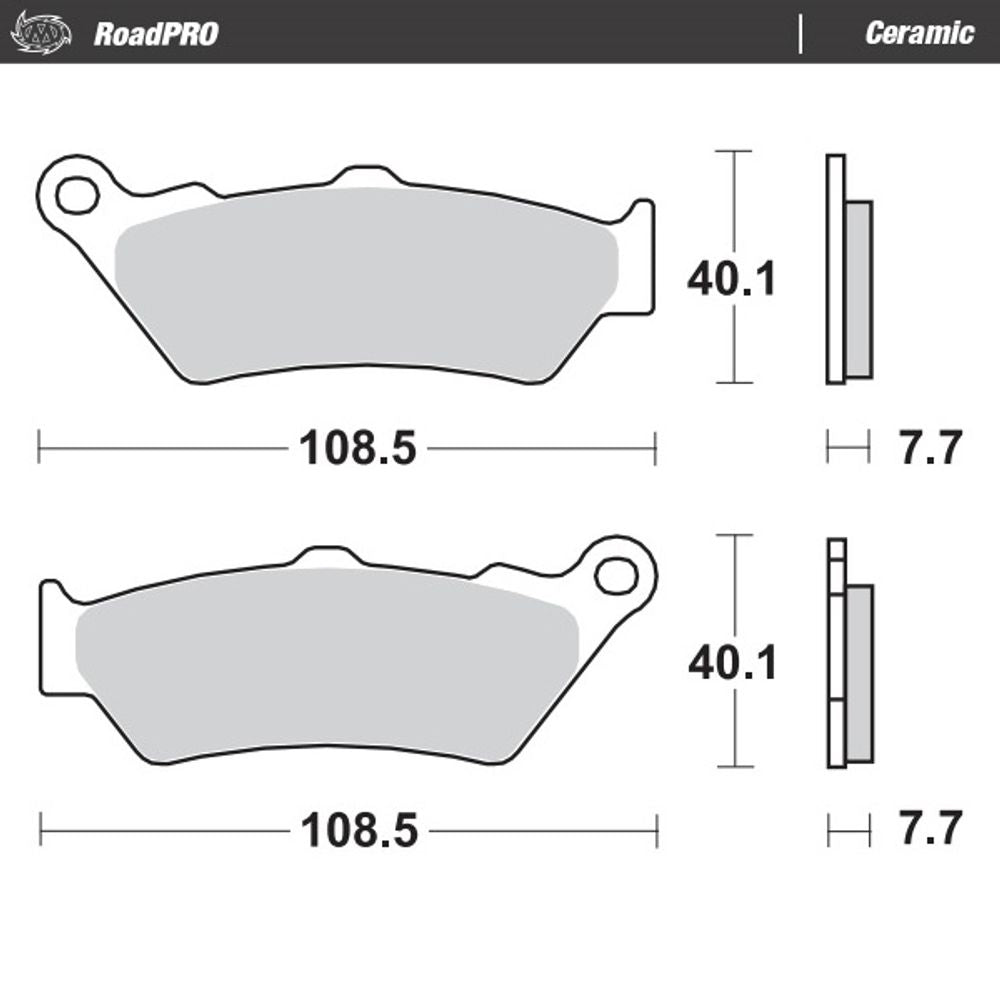 Brake Pads Roadpro Ceramic - Front and Rear - Grafite Offroad