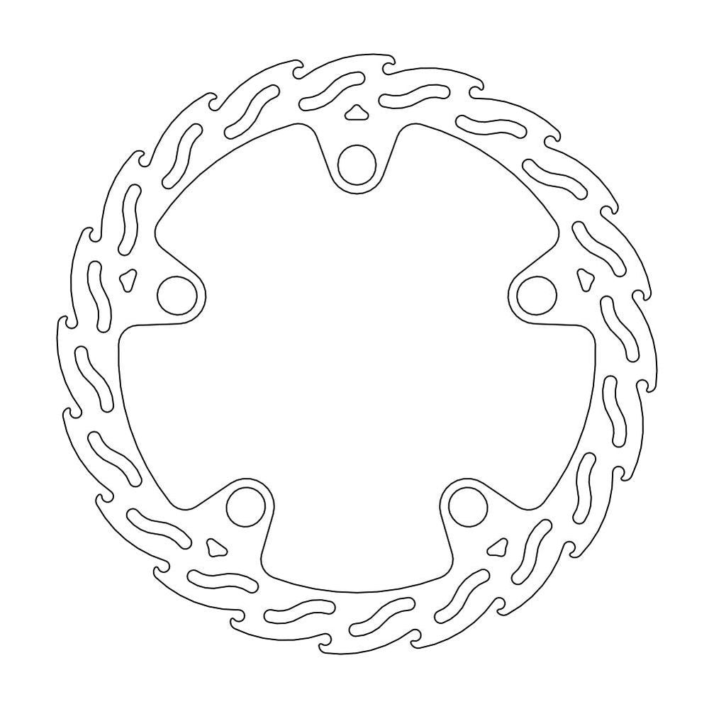 Brake Disc Road Flame - Front Left - Honda: Vfr1200x Crosstourer - Grafite Offroad