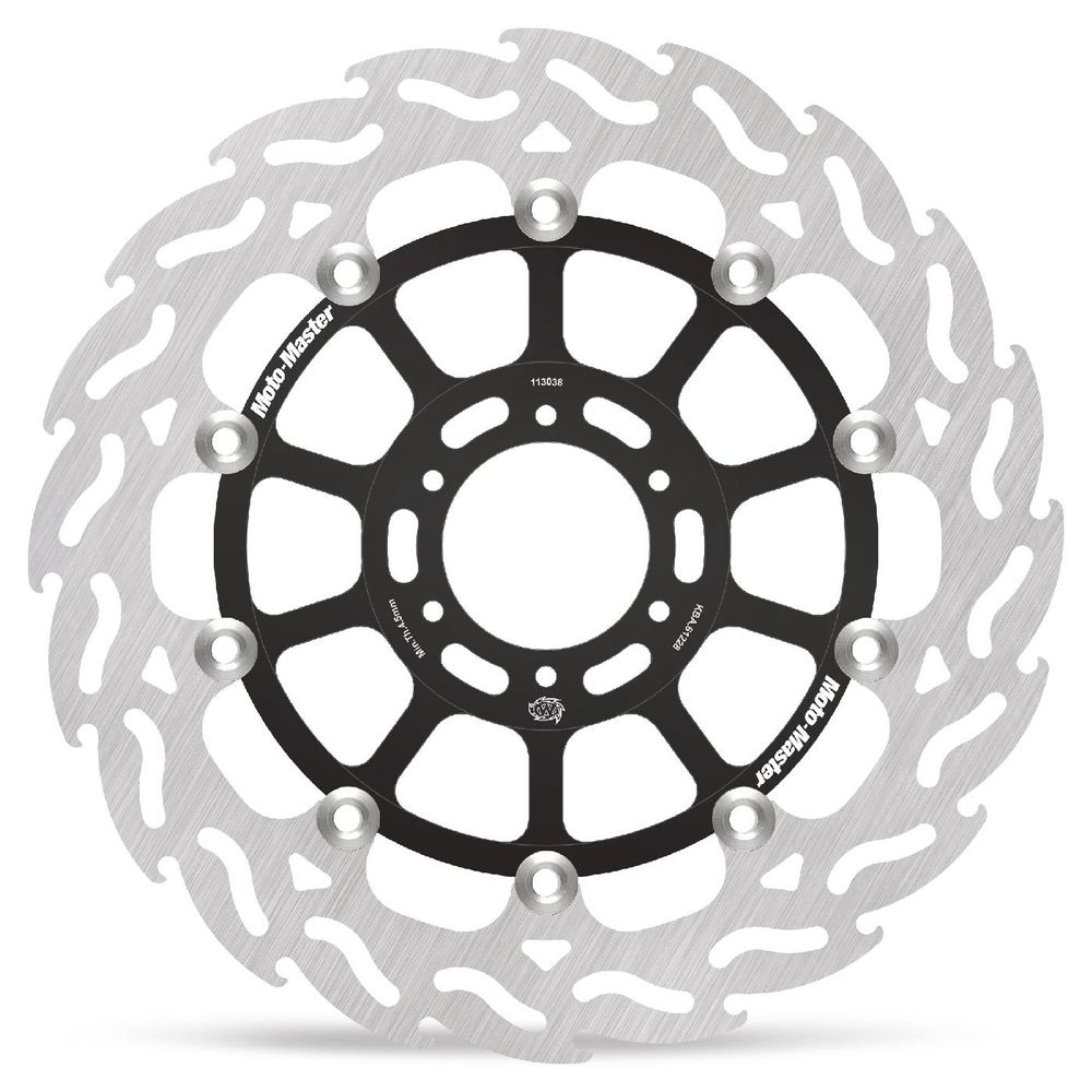 Brake Disc Road Flame - Floating - Front Right - Honda: Cbr1100xx Blackbird, X Eleven 1100 - Grafite Offroad