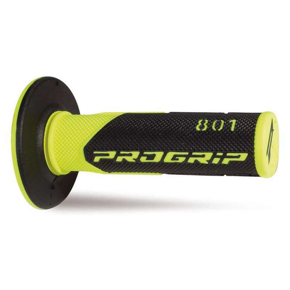 Grips Progrip 801 Mm 22/25 - Double Density - Fluo Yellow/black - Grafite Offroad