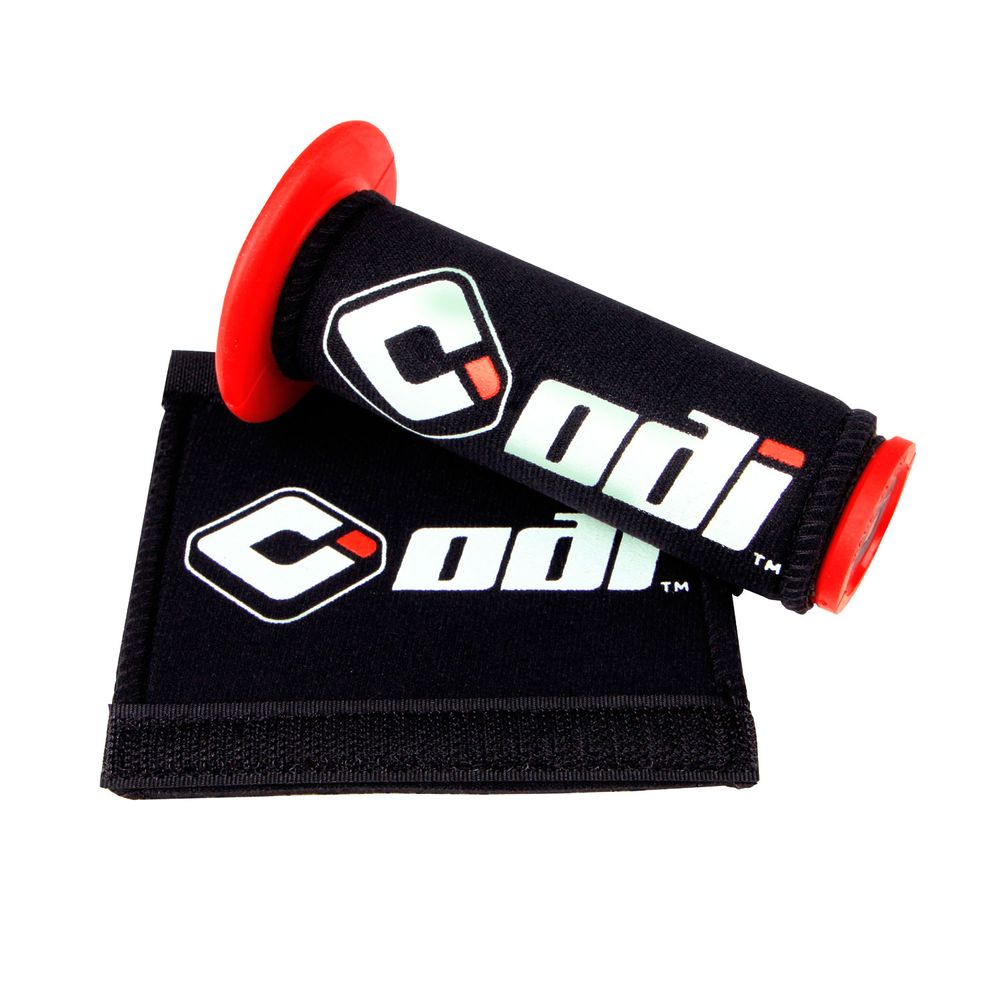 Odi Logo Grip Covers - Neoprene Black with Odi Logo - Grafite Offroad