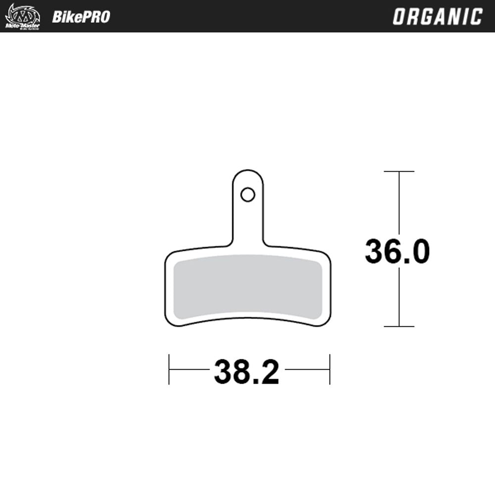Brake Pad Bicycle Organic - Tektro Dorado Hd -e710 - Grafite Offroad