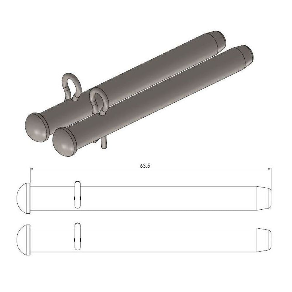 Moto-master Brake Pad Pin - Grafite Offroad