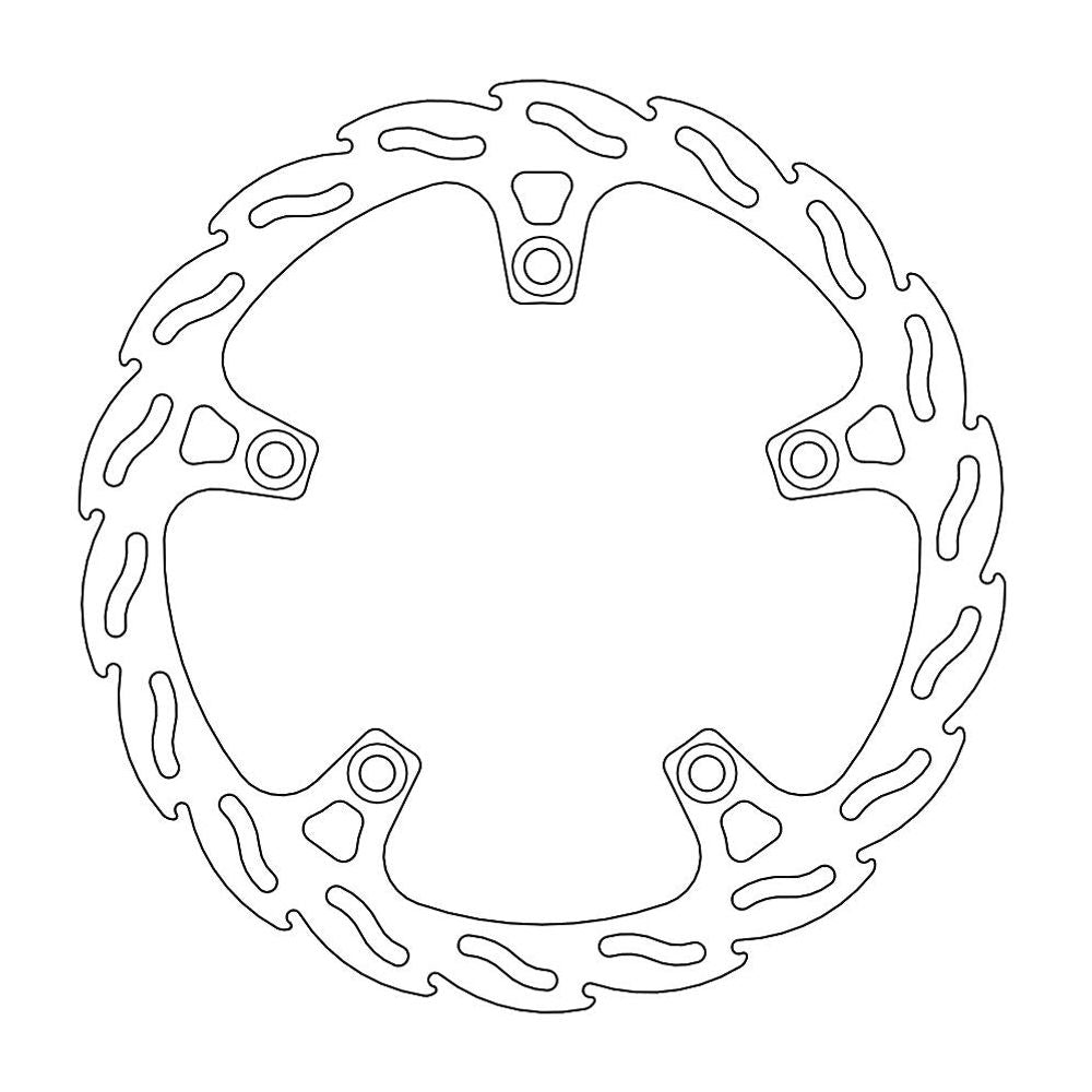 Brake Disc Road Flame - Front - Honda: Cbr125r - Grafite Offroad