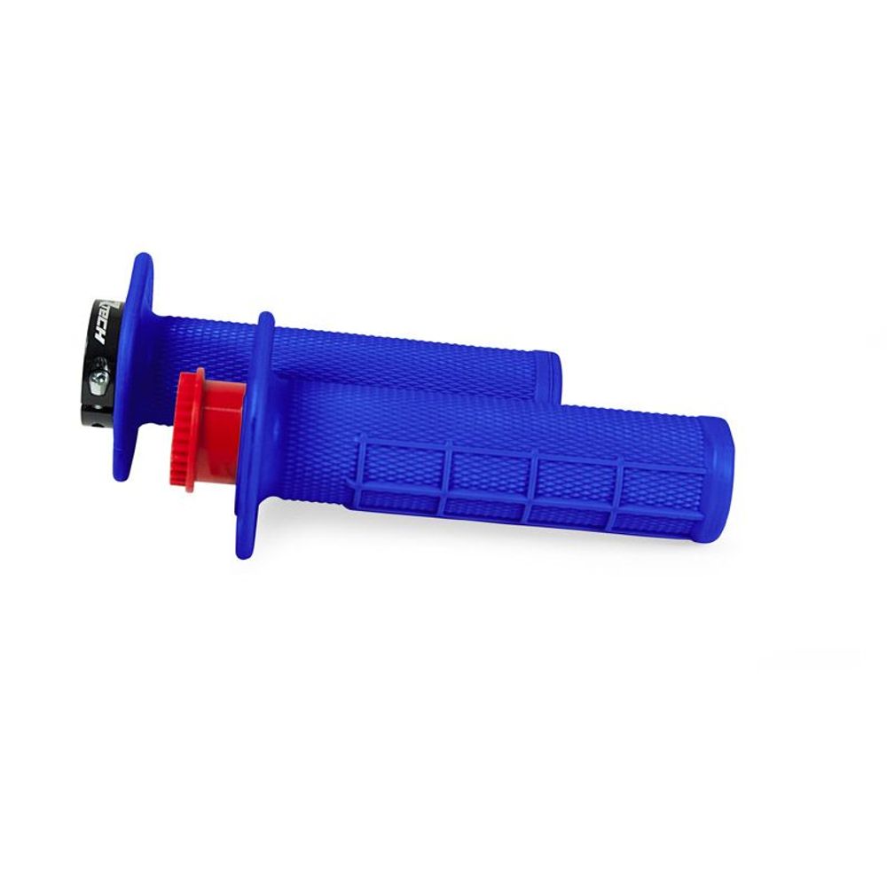 R20 Lock-on Grips Half Waffle Blue Excluded Beta - Grafite Offroad