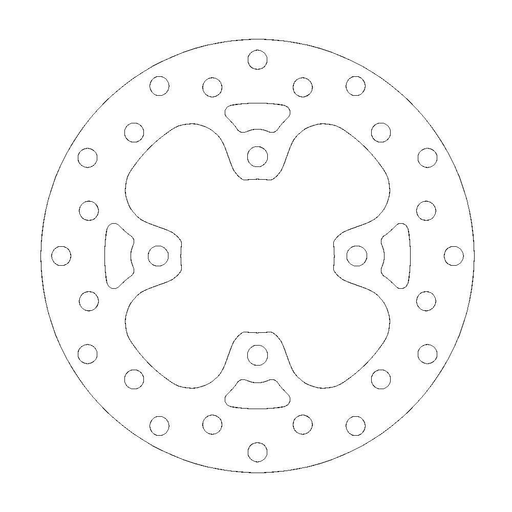 Brake Disc Atv Halo - Front - Ktm: Xc450, Sx505 Atv, Xc525 - Grafite Offroad