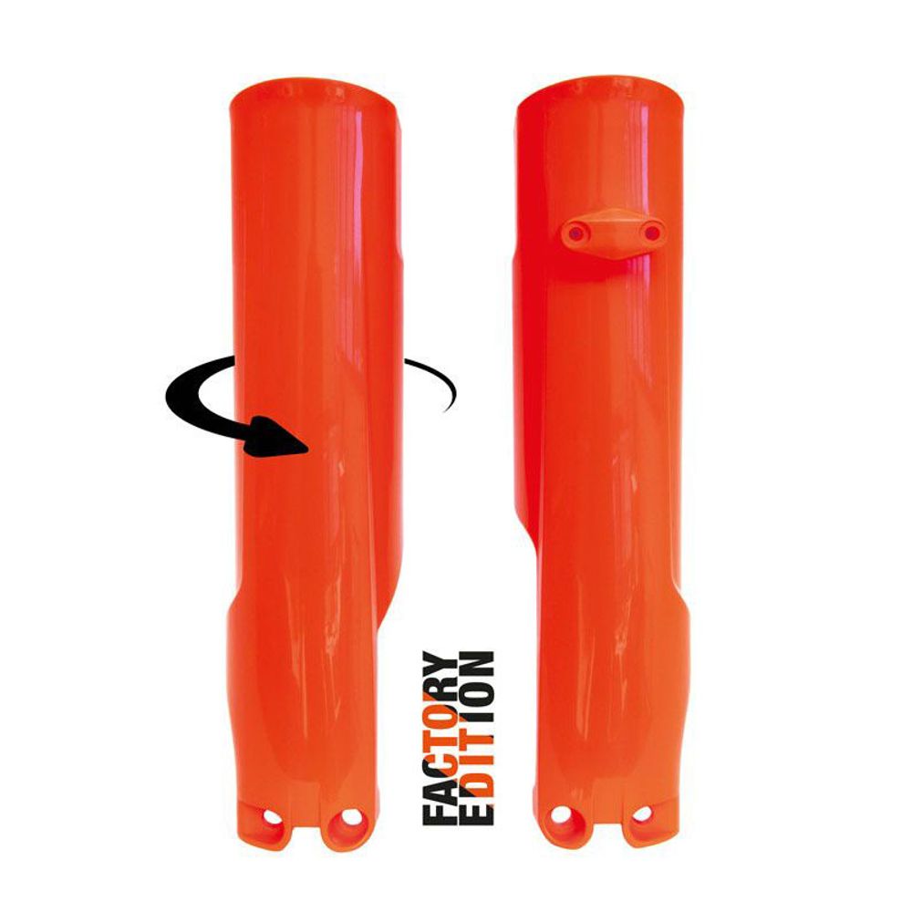 Fork Protectors Factory Full Wrap Neon Orange Replica Ktm - Grafite Offroad