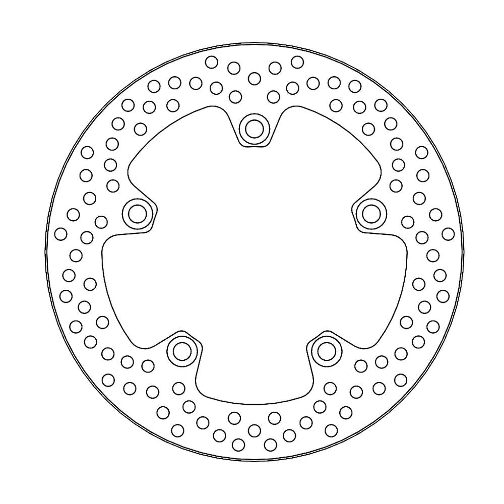 Brake Disc Road Halo - Rear - Suzuki: Sv650 2007-->, Sv650s Abs 2007-2012 - Grafite Offroad