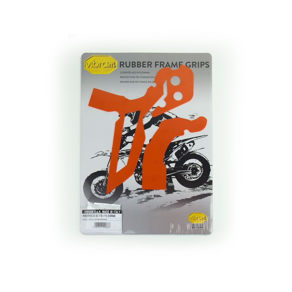 Rubber Vibram Frame Protectors Orange Ktm Husqvarna Gas Gas - Grafite Offroad