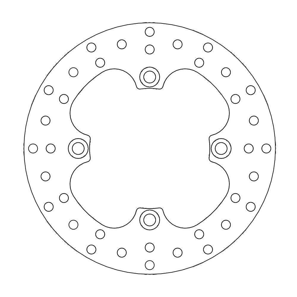 Brake Disc Atv Halo - Rear - Honda: Xr 250-400-600-650l - Grafite Offroad