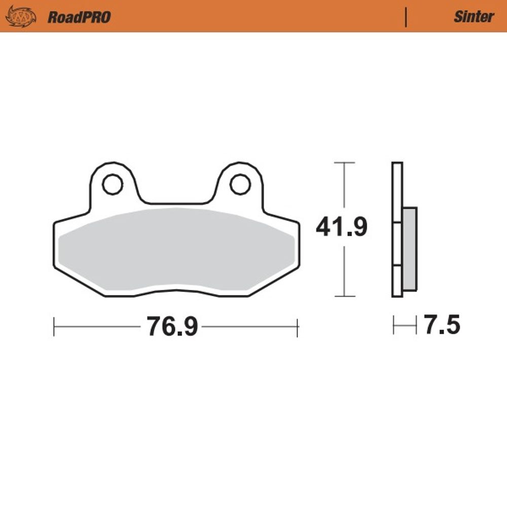 Brake Pads Roadpro Sinter - Front - Grafite Offroad