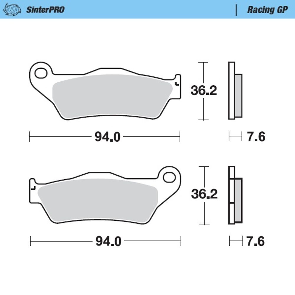 Sinter Brake Pads - Front- Racing Gp - Ktm, Husqvarna, Husaberg - Grafite Offroad