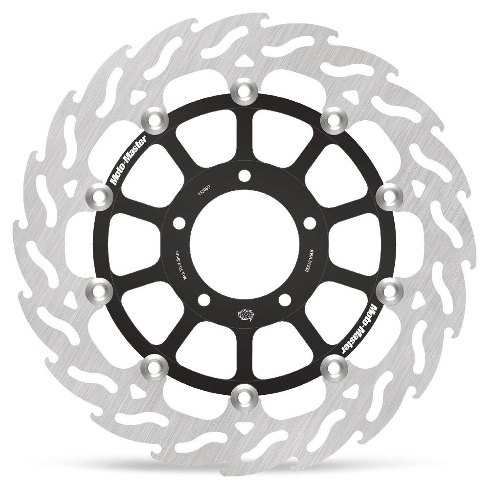 Brake Disc Road Flame - Floating - Front Left - Ducati: Hypermotard 796/1000 - Grafite Offroad