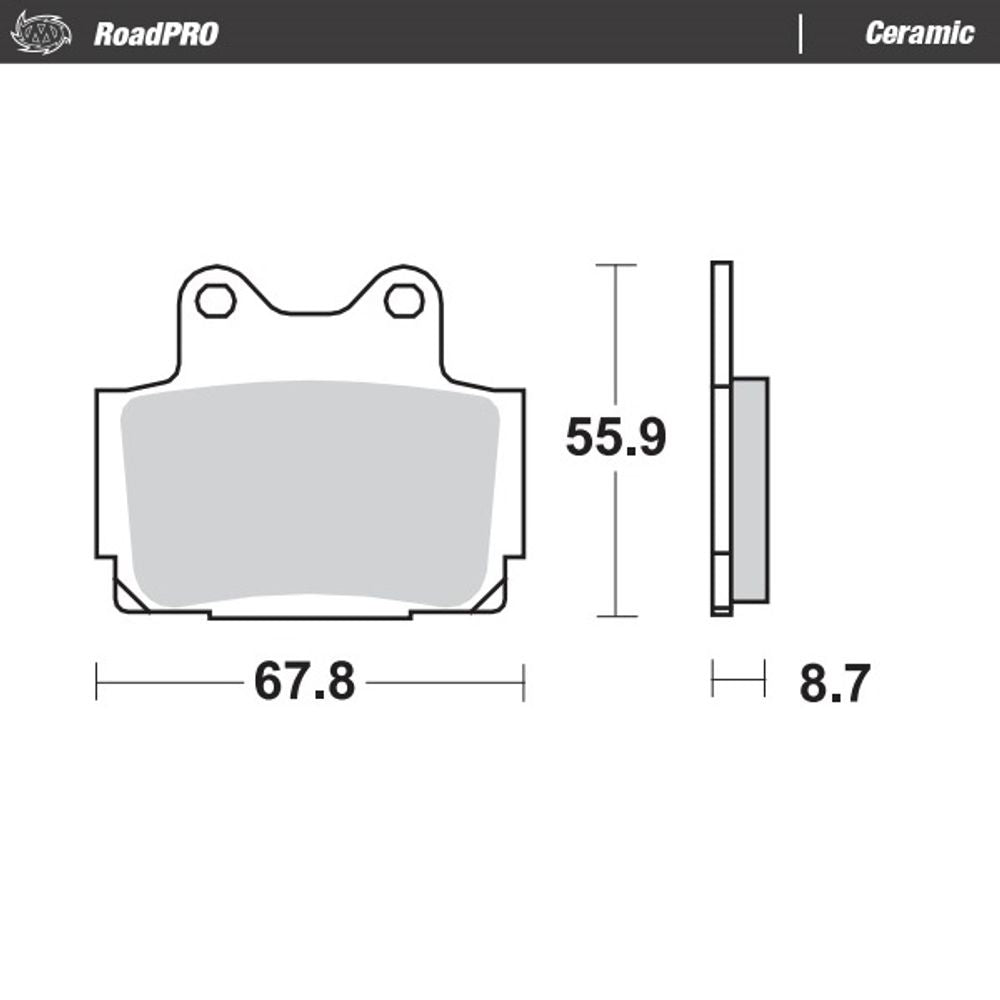 Brake Pads Roadpro Ceramic - Front and Rear - Grafite Offroad