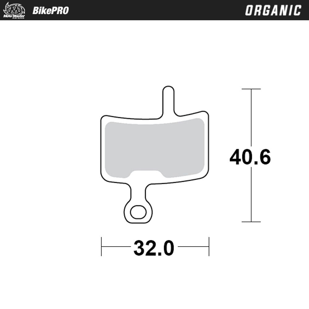 Brake Pad Bicycle Organic - Diatech Anchor - Grafite Offroad
