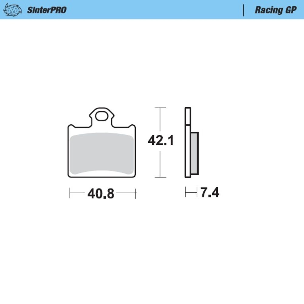 Sinter Brake Pads - Rear - Sinter Pro Racing Gp - Ktm, Husky 85 11 -20 - Grafite Offroad