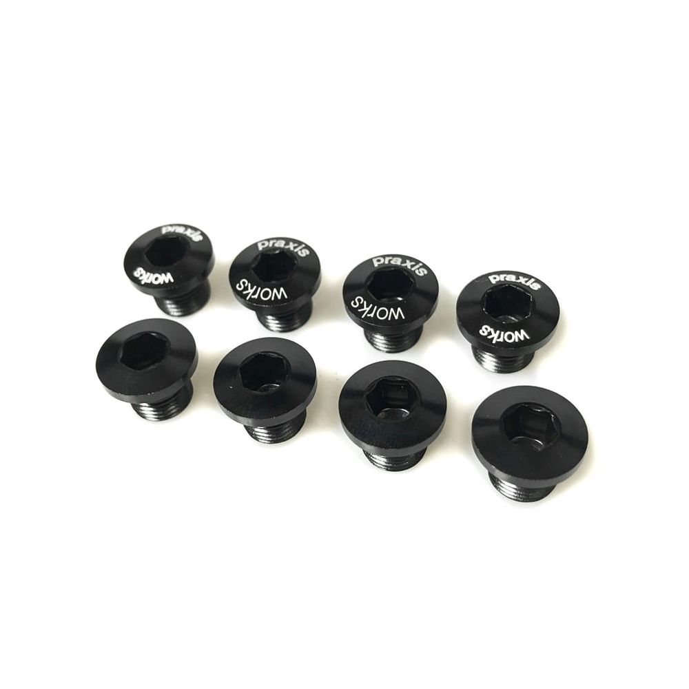 Chainring Bolts - Specific for Xring Xspider - Kit 8pc - M8 Threaded - Grafite Offroad