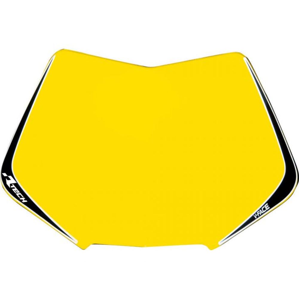 V-face Number Plate Plastic Replacement Rmz Yellow - Grafite Offroad