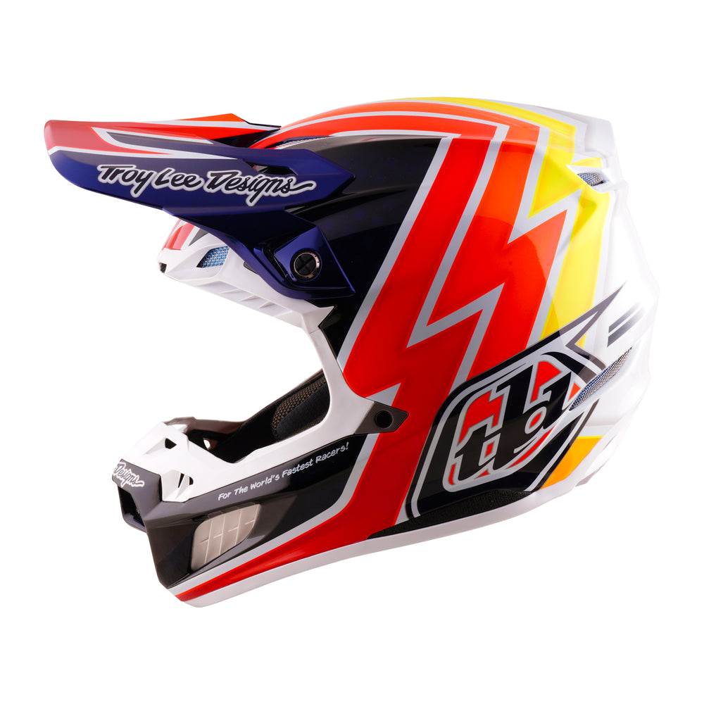 Helmet SE5 Carbon - Boltz - Blue / White - S Troy Lee Designs - Grafite Offroad