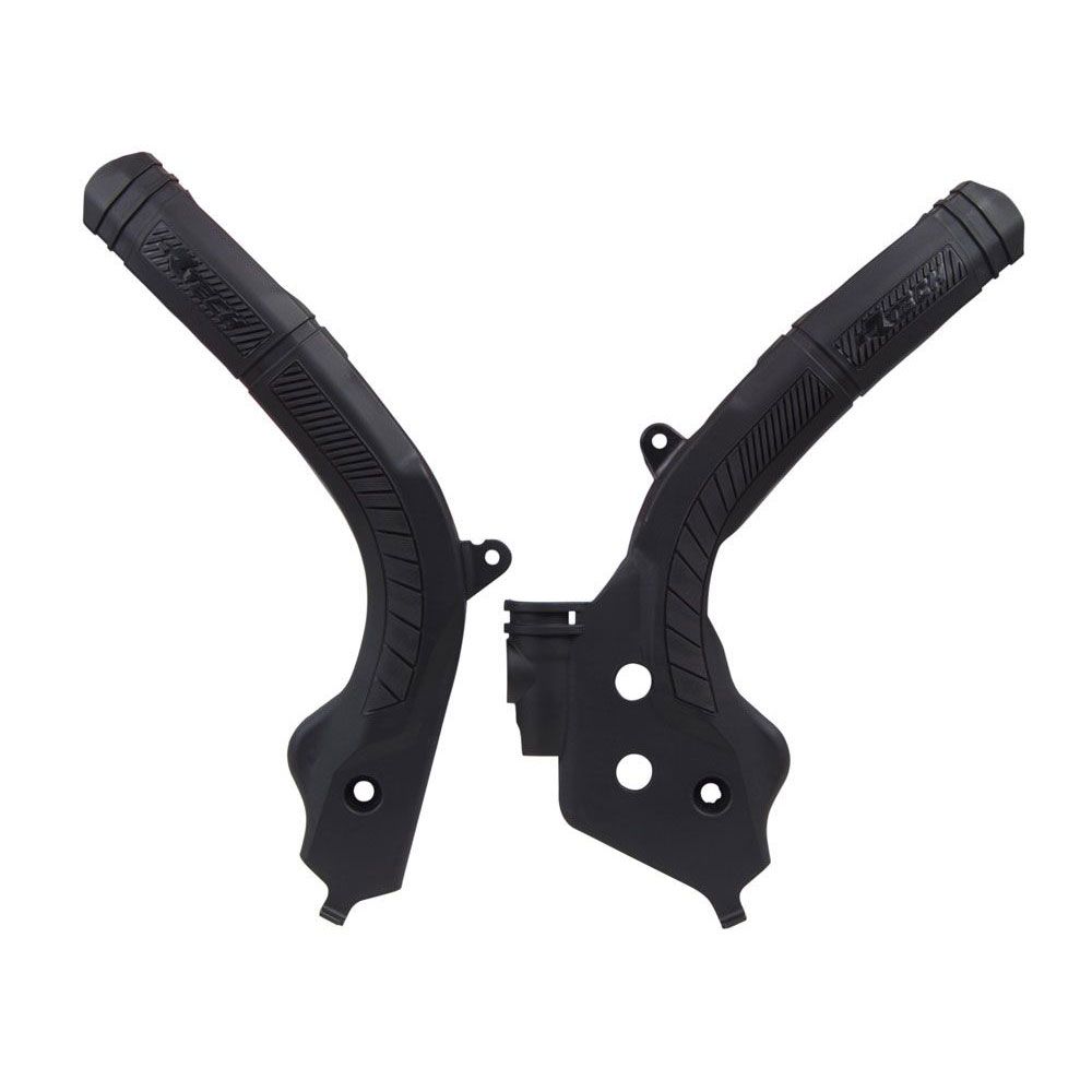 Plastic Frame Protectors Bi-material Black Replica Ktm/husqvarna/gas Gas - Grafite Offroad