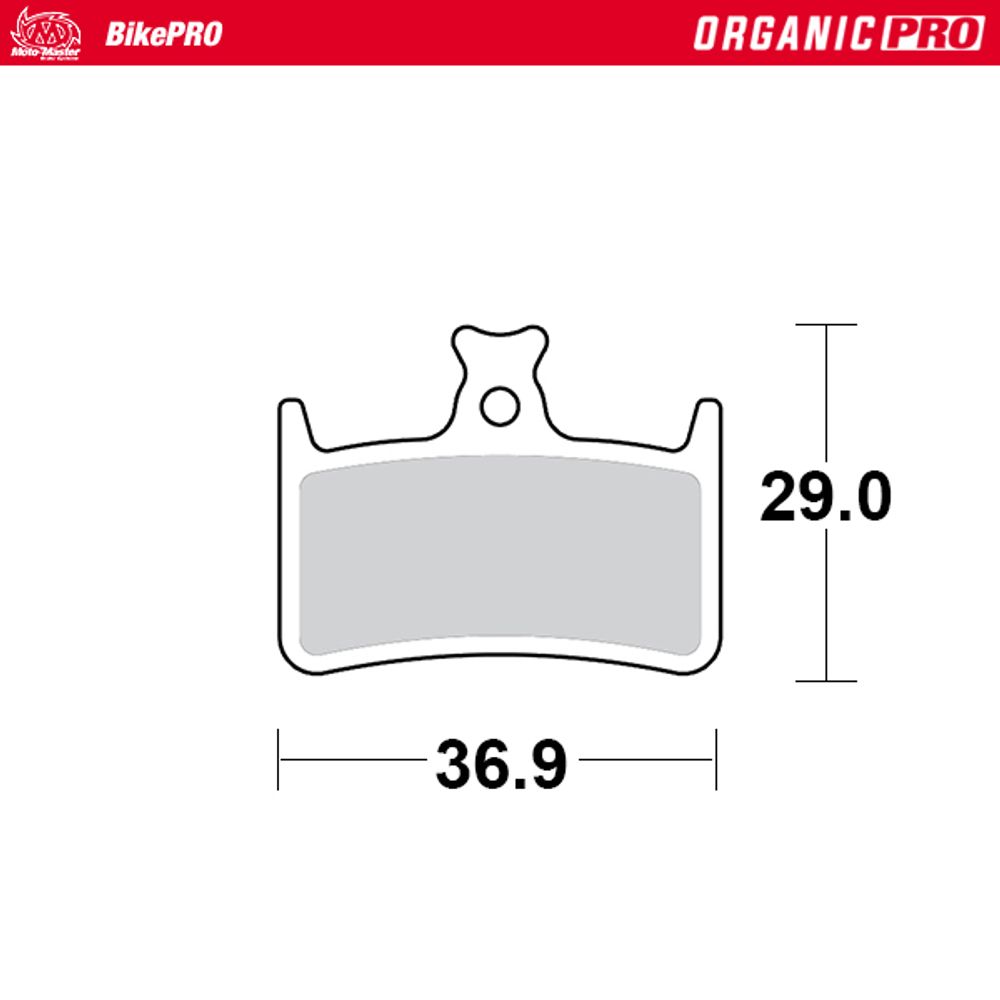 Brake Pads Bicycle Organic Pro: Hope E4, M4, Rx4 - Grafite Offroad
