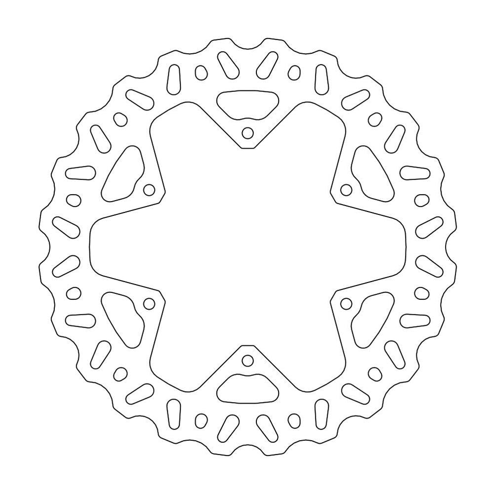Brake Disc Off-road Nitro - Rear - Yamaha: Wr/wrf, Yz/yzf - Grafite Offroad