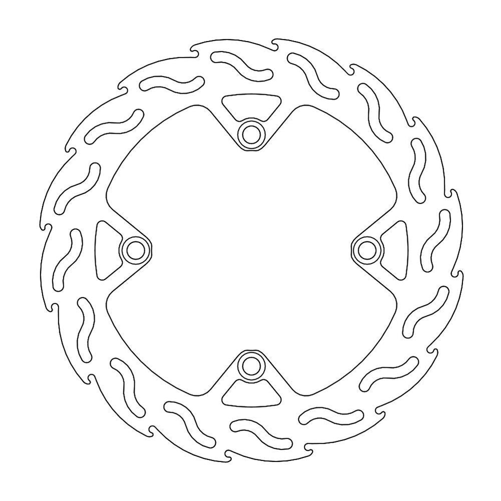 Brake Disc Off-road Flame - Rear - Husqvarna: Tc+te - Grafite Offroad