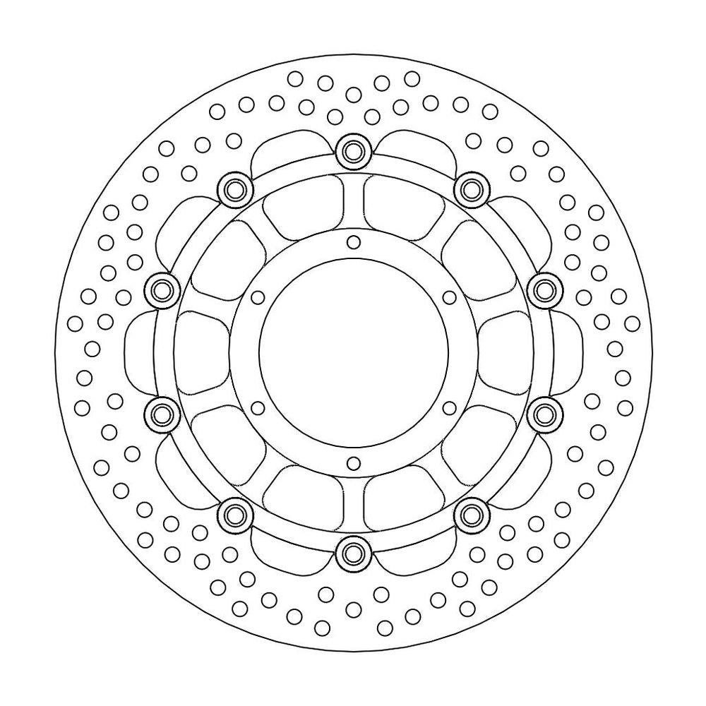 Brake Disc Road Halo - Floating - Front - Honda: Cbf600/n/s/abs, Cbf1000/f, Dn-01 - Grafite Offroad