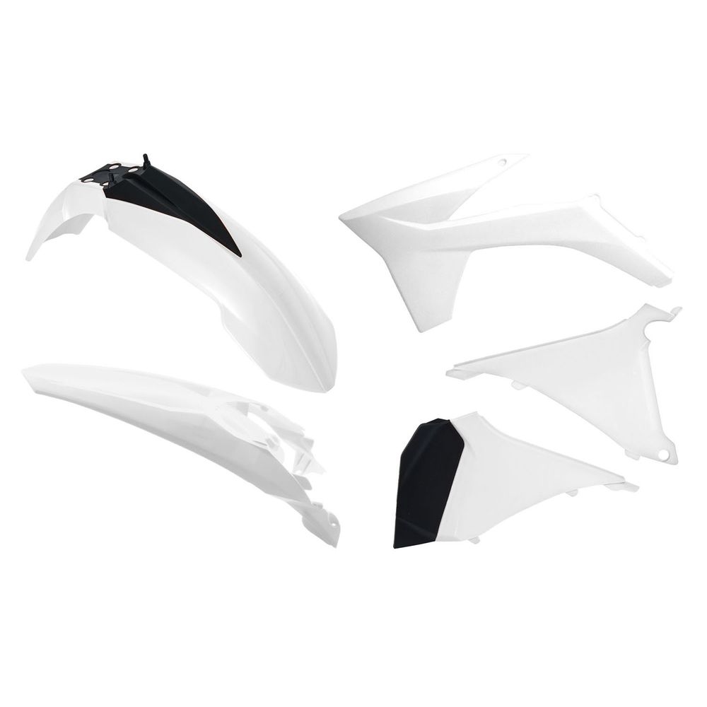 Plastics Kit 5 Pcs with Airbox Covers White-black Replica Ktm - Grafite Offroad